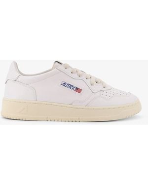 Autry Medalist Leather Trainers - White