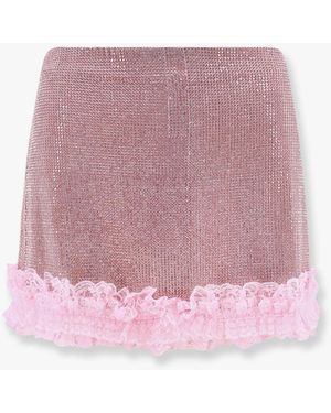 SELF PORTRAIT RESIDENCY Gonna Christopher Kane Residency Con Strass All-Over - Rosa