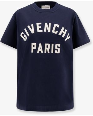 Givenchy Cotton T-Shirt-Donna - Blu