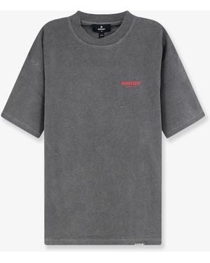 Represent Cotton T-Shirt With Front Print - Grey