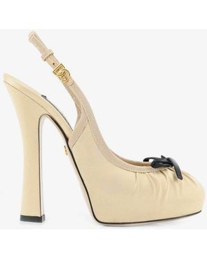 Dolce & Gabbana Dolce & Gabbana Satin Decollete - Natural