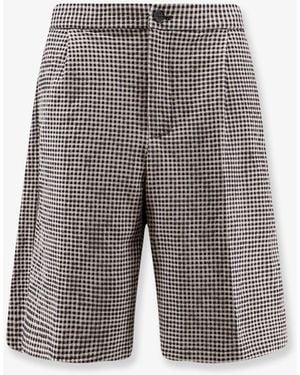 Hevò Torre Lapillo Checked Shorts - Grey