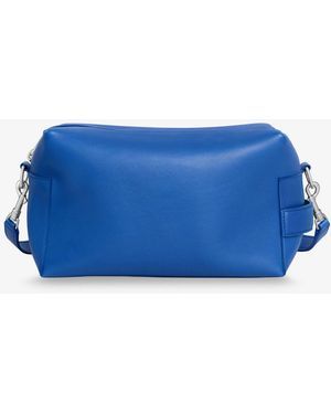 Celine Take Away Messenger Leather Crossbody Bag - Blue