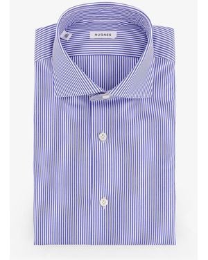 NUGNES 1920 Camicia Classica - Viola