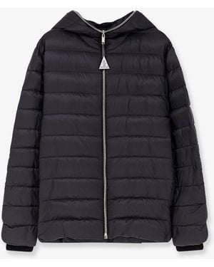 Moncler Rick Owens Zip Lock Hooded Down Jacket - Black