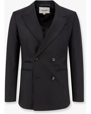 Tonywack Tailored Wool Blend Blazer - Black