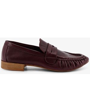 Semelle Leather Loafers - Purple