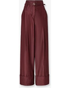 Fendi Taffeta' Trousers - Purple