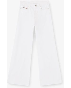 DIESEL Cotton Blend Trousers - White