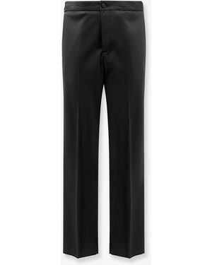 Hevò Torre Chianca Wool Blend Pants - Black