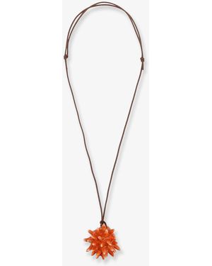 MATA STUDIO Riccio Glazed Ceramic Necklace - White