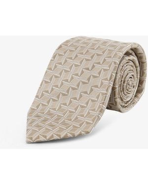 Kiton Silk Tie - White
