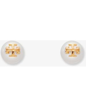 Tory Burch Orecchini Kira Pearl - Bianco