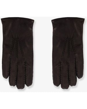 Orciani Leather Gloves - Black