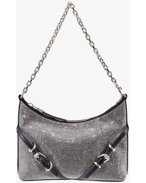Givenchy Voyou Party Rhinestone-Embellishment Bag - Gray