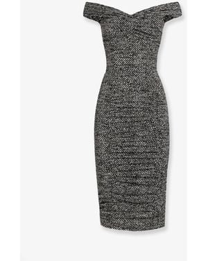 Dolce & Gabbana Silk Midi Dress - Grey