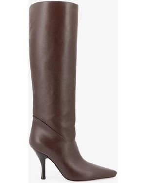 Paris Texas Rose 95 Leather Boots - Brown