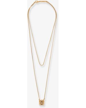 Loewe Paula's Ibiza -Collana Anagram Bombè - Bianco