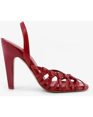 Chloé Estra Leather Sandals - Red