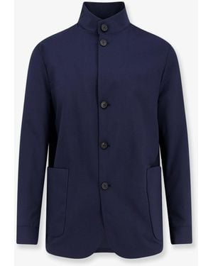 Hevò Casalvecchio Wool Blend Jacket - Blue
