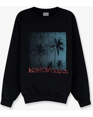 Balenciaga Cotton Sweatshirt - Black