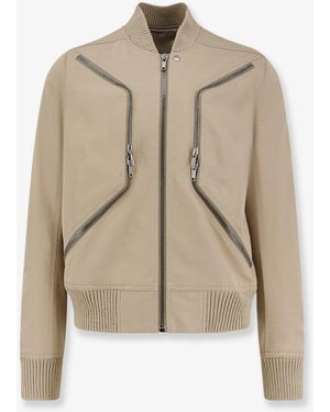 Rick Owens Heizer Flight Organic Cotton Jacket - Natural