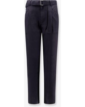 Tonywack Linen Blend Trousers - Blue