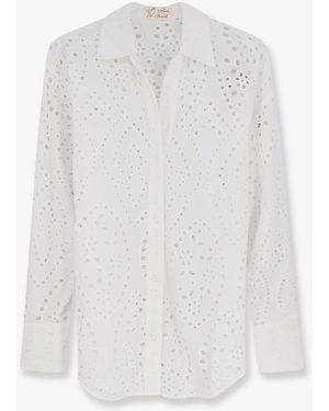 MC2 Saint Barth Shirt Cristal Broderie Anglaise - White