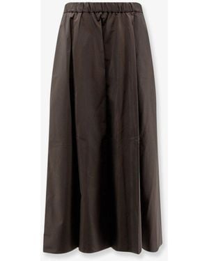 Aspesi Mia Taffeta Skirt - Brown