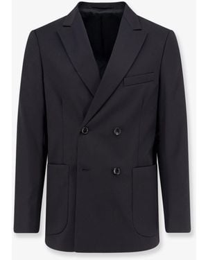 Seven Gauge Light Wool Blazer - Blue