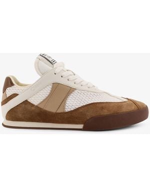 Chloé Chloé Kick Leather Trainers With Mesh Inserts - White