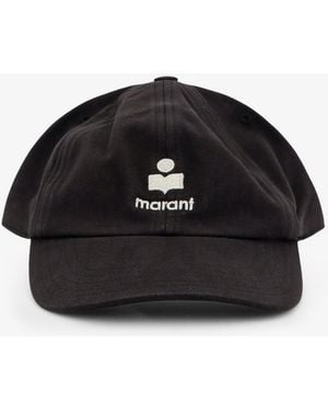 Isabel Marant Tomas Cotton Baseball Hat - Black