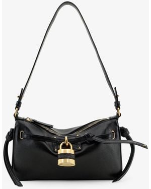 Chloé Paddington Sling Leather Shoulder Bag - Black