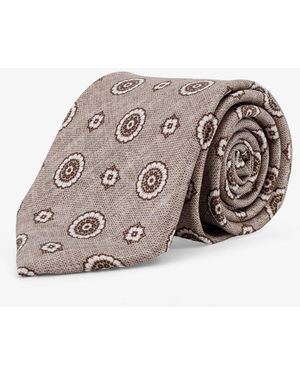 NUGNES 1920 Silk Tie - Gray