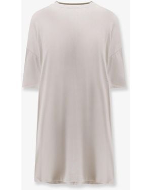 Balenciaga Cotton Jersey Semi Fitted Short Dress - White
