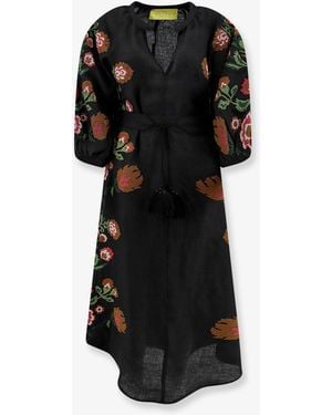 PHILIPPA 1970 Keila Linen Dress - Black