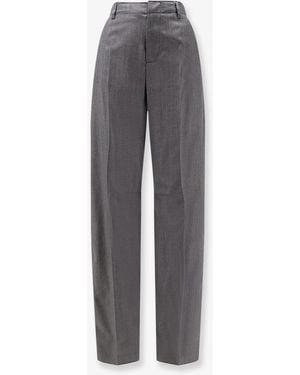 MM6 by Maison Margiela Virgin Wool And Cotton Trousers - Grey