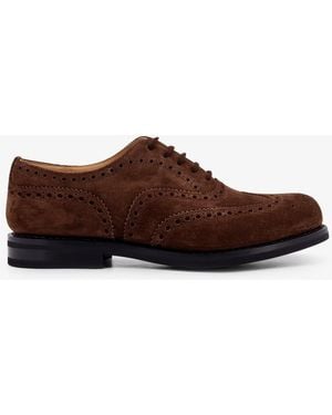 Church's Suede Lace-Up Shoes - Brown