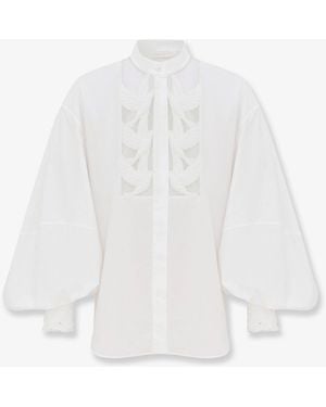 Zimmermann Luna Applique Shirt - White