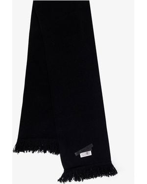 MM6 by Maison Margiela Wool Blend Scarf - Black