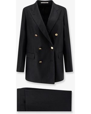 Tagliatore Jasmine Linen Suit - Black