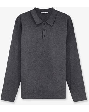 Hevò Viscose Blend Polo Shirt - Blue