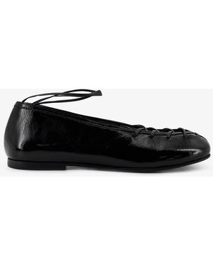 Alohas Bumi Patent Leather Ballerinas - White