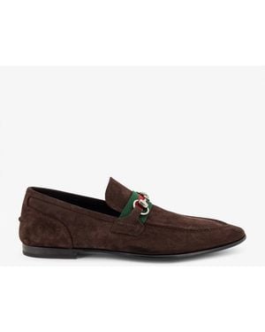 Gucci Como Suede Loafers - White