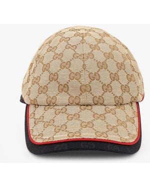 Gucci Gg Fabric Hat - Natural