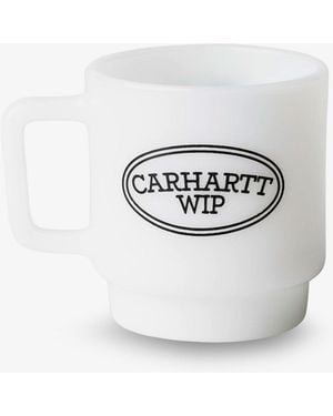Carhartt Hugging Cats Glass Mug - White