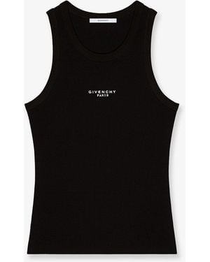 Givenchy Cotton Blend Tank Top - Black