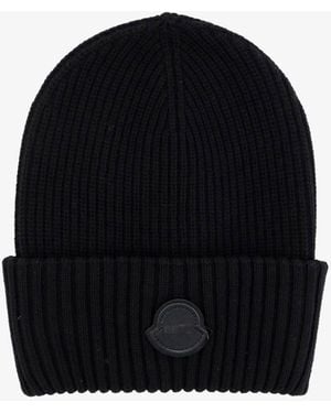 Moncler Genius Moncler 4 Edward Enninful Ee72 Responsible Virgin Wool Hat - Black