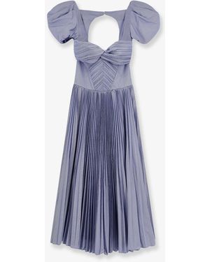 Elisabetta Franchi Dress Pleated - Blue