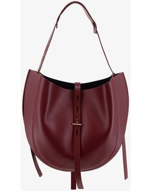 MINOBOSSI Liz Leather Crossbody Bag - Red